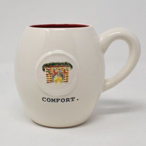 Rae Dunn Comfort Stockings Over Fireplace Mug New Holiday Winter Coffee Cup Gift